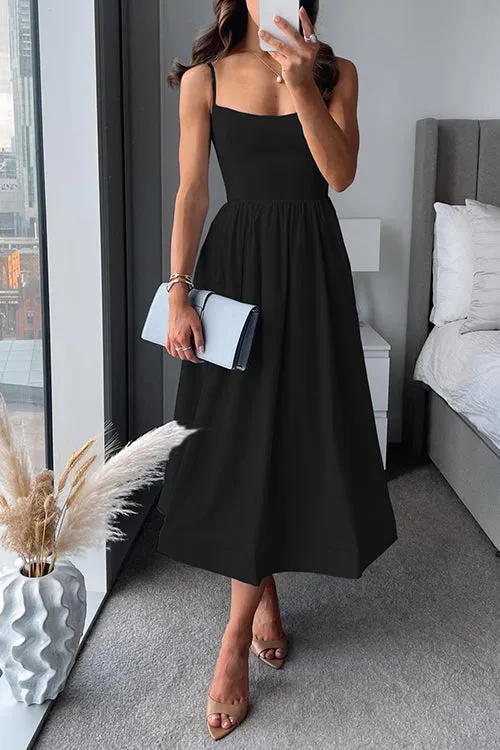 Aline Vogue™ | Women's A-Line Midi Dress | Soft Fabric, Flattering Silhouette & Versatile Style