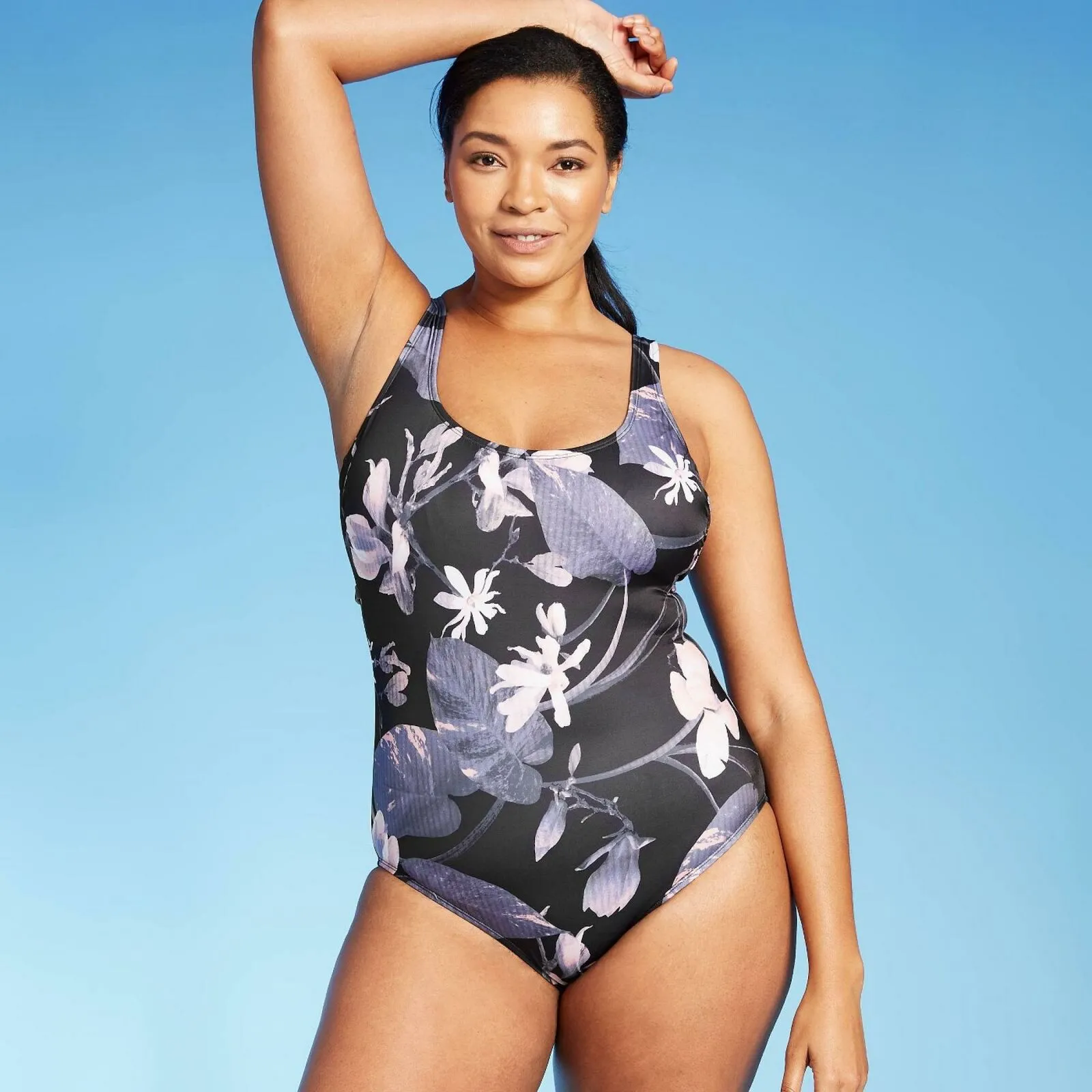 All In Motion Women's Cross Back One Piece Swimsuit