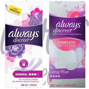 Always Discreet Complete Protection Liners – Pack of 24 Liners