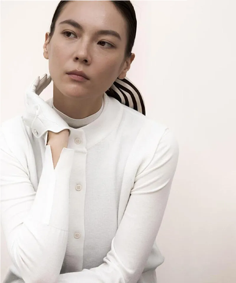 Anell Golf Ber Warm Knit - Ivory