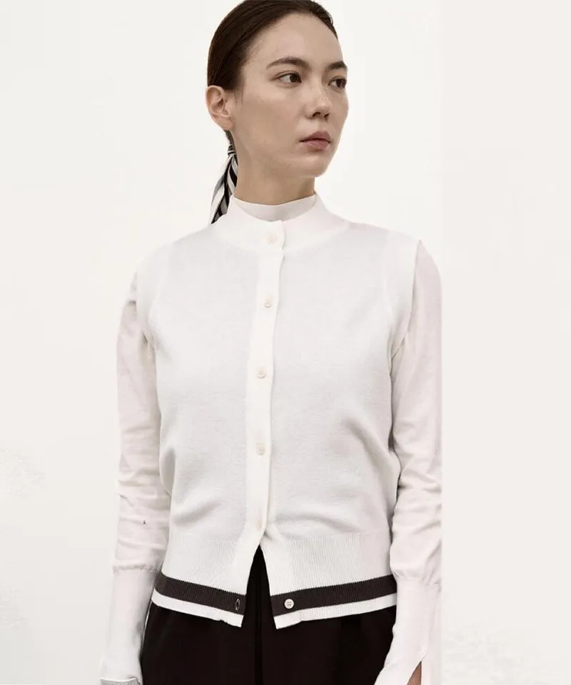 Anell Golf Ber Warm Knit - Ivory