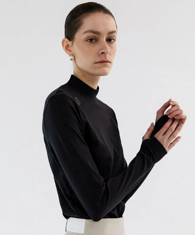 Anell Golf  Slim Air Turtleneck - Black