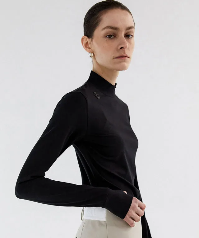 Anell Golf  Slim Air Turtleneck - Black