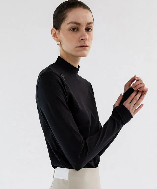 Anell Golf  Slim Air Turtleneck - Black