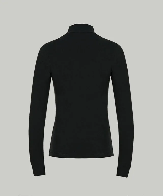 Anell Golf  Slim Air Turtleneck - Black