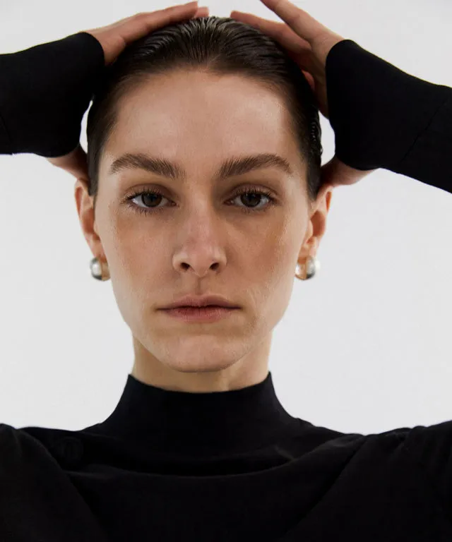 Anell Golf  Slim Air Turtleneck - Black