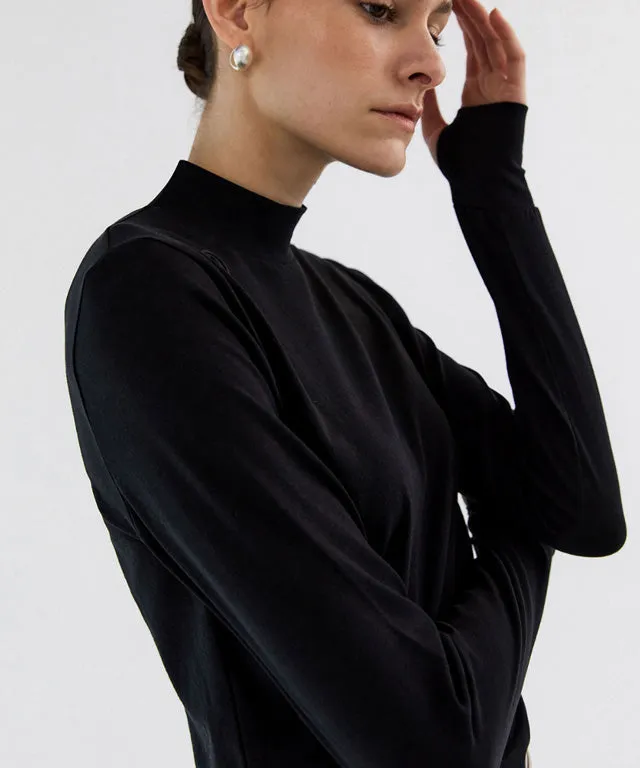 Anell Golf  Slim Air Turtleneck - Black