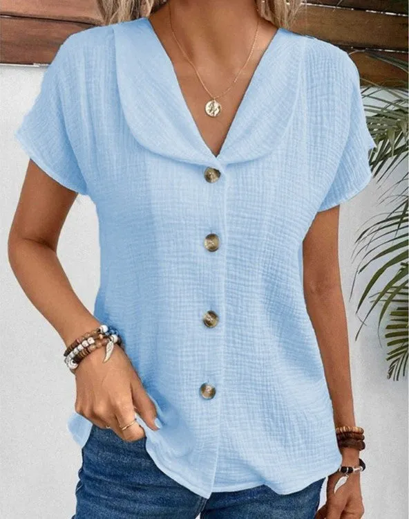 Asha® | Breathable Button Blouse For Women