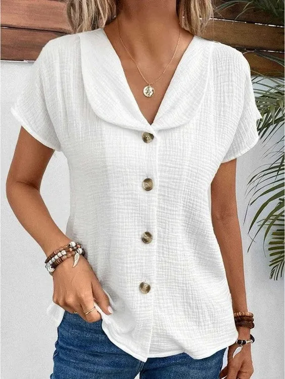 Asha® | Breathable Button Blouse For Women
