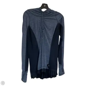 Athletic Top Long Sleeve Collar By Lululemon In Black, Size: M