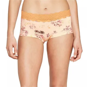 Auden Women's Cotton Boyshort With Lace Waistband Panties