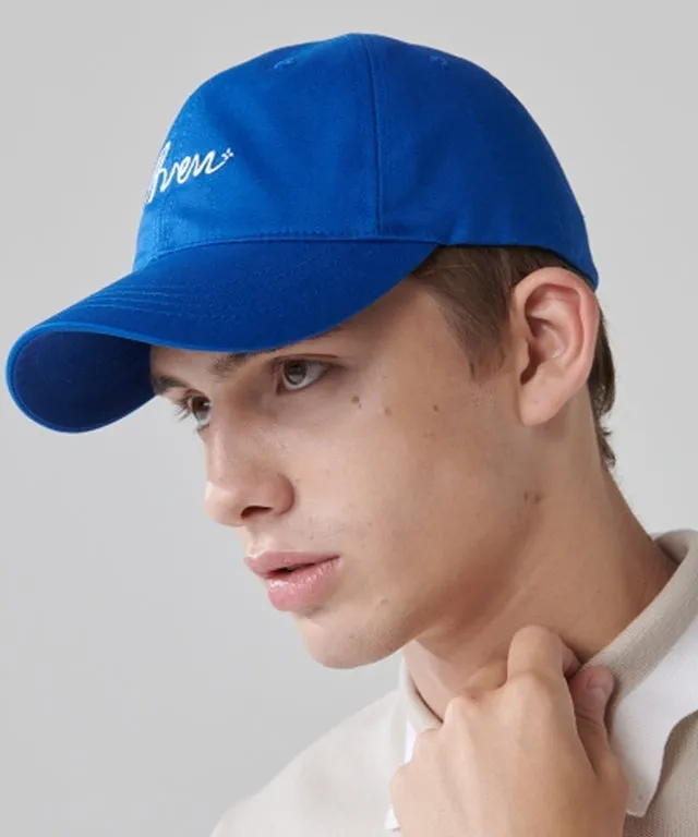 AVEN Cursive Embroidery Ball Cap - Blue