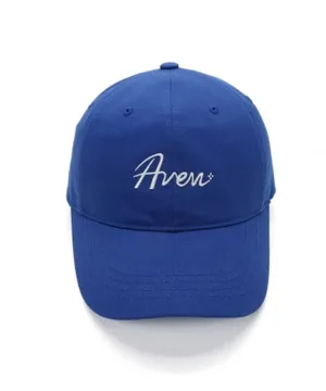 AVEN Cursive Embroidery Ball Cap - Blue