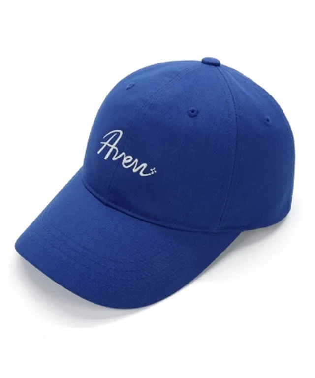 AVEN Cursive Embroidery Ball Cap - Blue