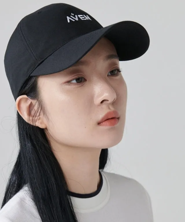 AVEN Small Logo Embroidered Ball Cap - Black