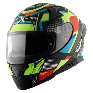Axor Apex Full Face Helmet Vivid Black / Neon Yellow Gloss