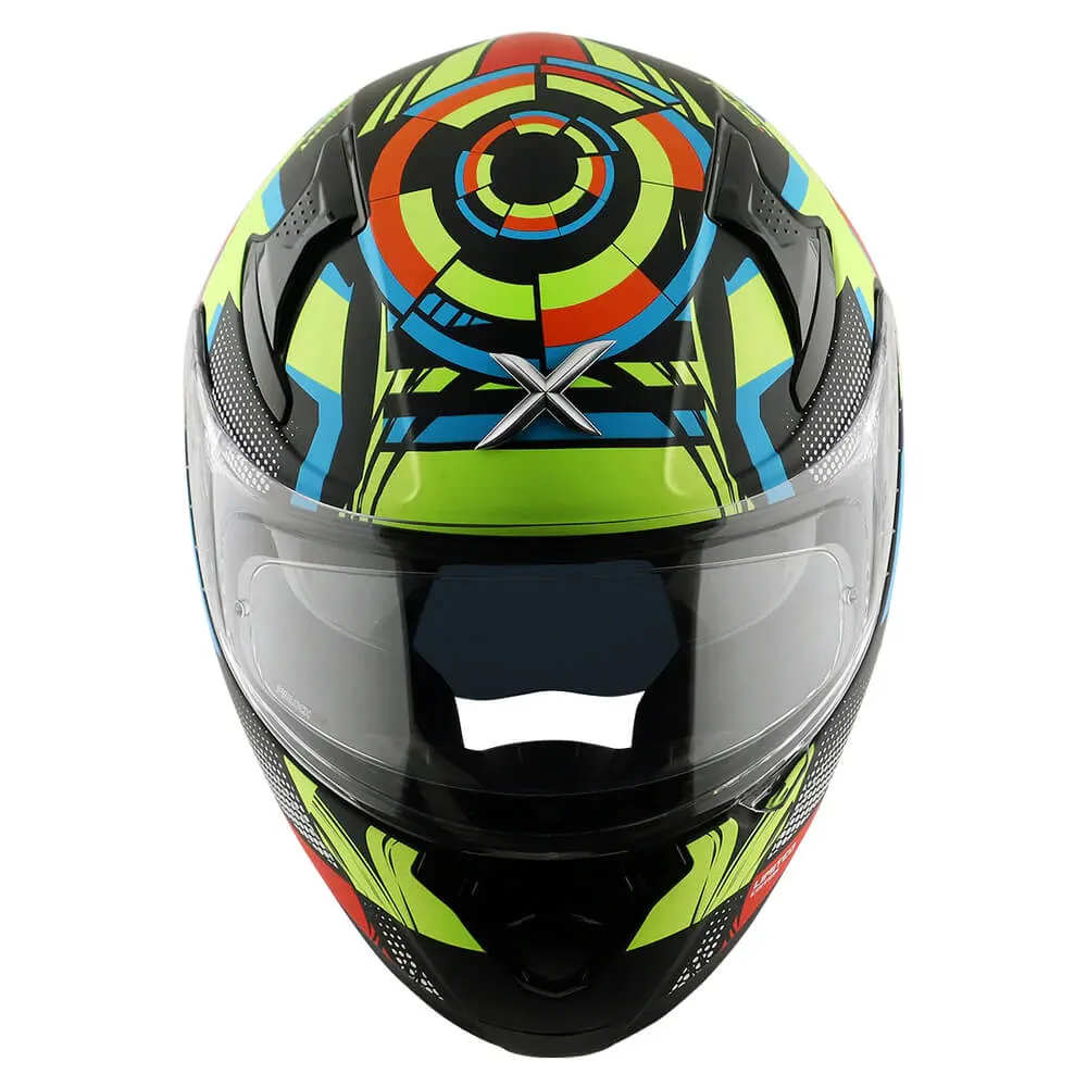 Axor Apex Full Face Helmet Vivid Black / Neon Yellow Gloss