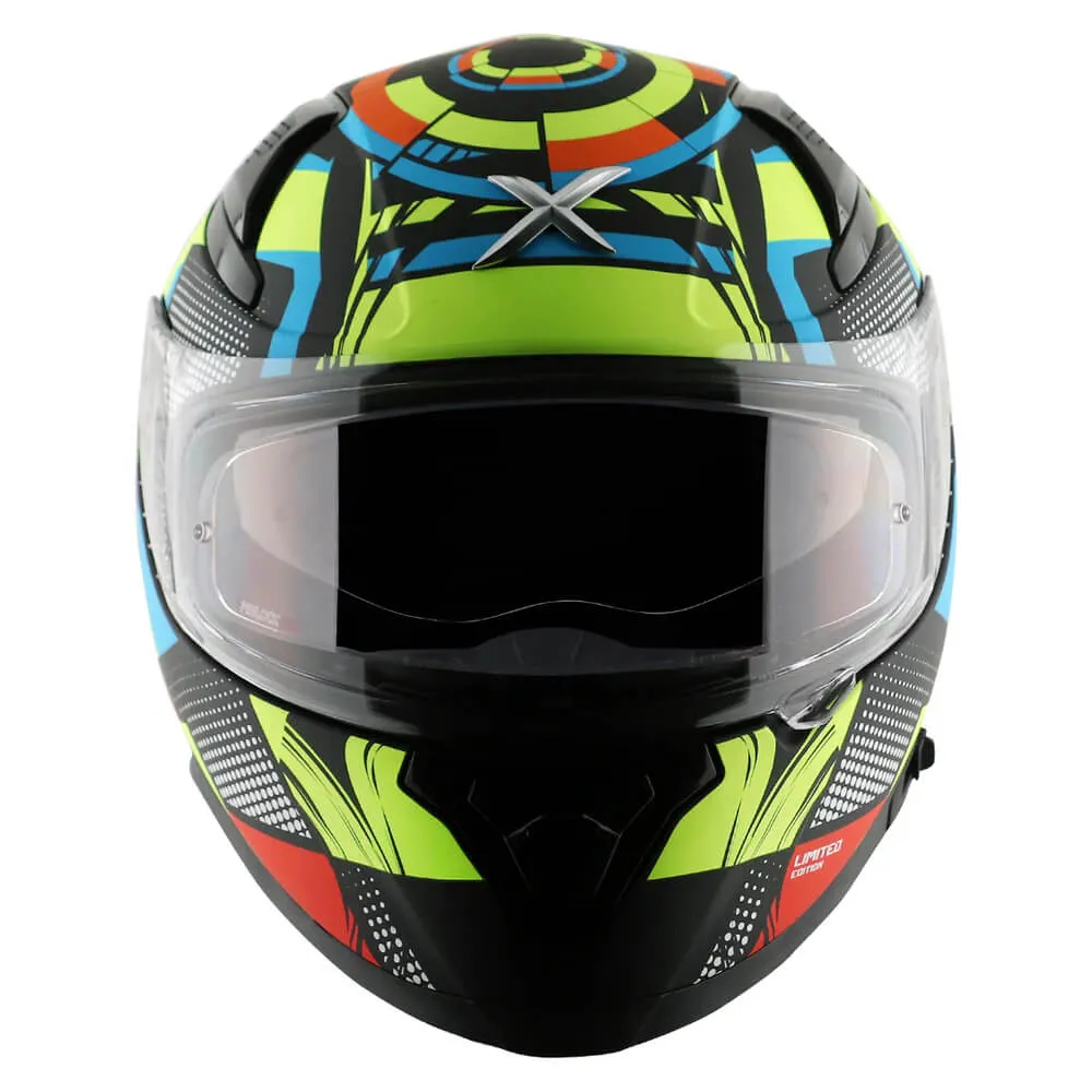 Axor Apex Full Face Helmet Vivid Black / Neon Yellow Gloss