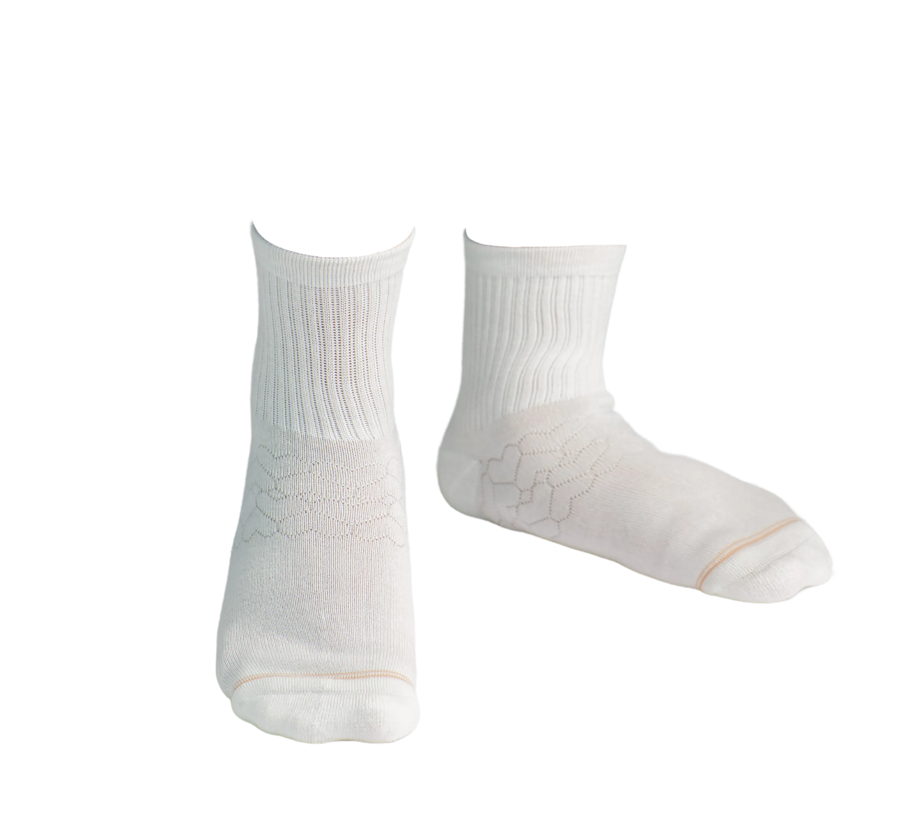 Bamboo Socks | Uptown Quarter Crew | Star White