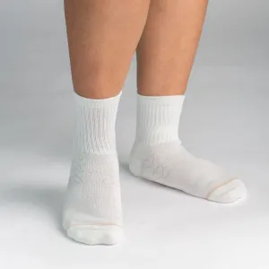 Bamboo Socks | Uptown Quarter Crew | Star White