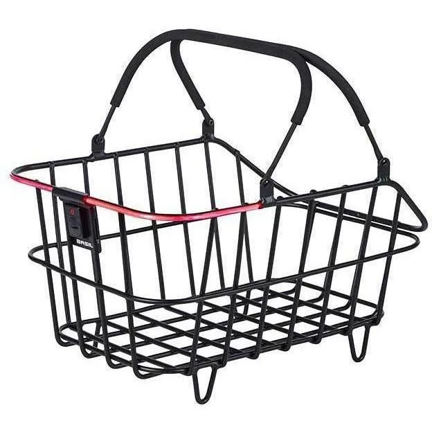 Basil Cento LED Nordlicht Aluminum Rear Basket