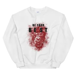 Be Your Beast Lioness with ASC logo on back label women's sweatshirt