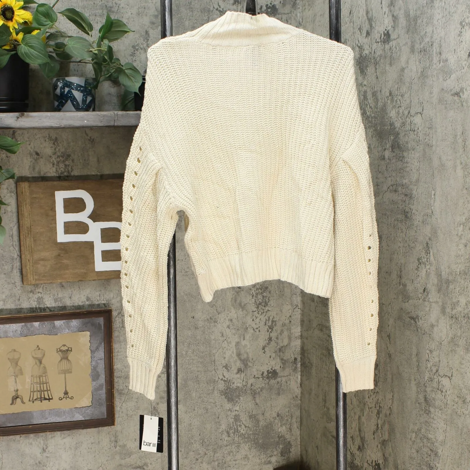 Becca Tilley   Bar III Women's Ribbed Turtleneck Sweater