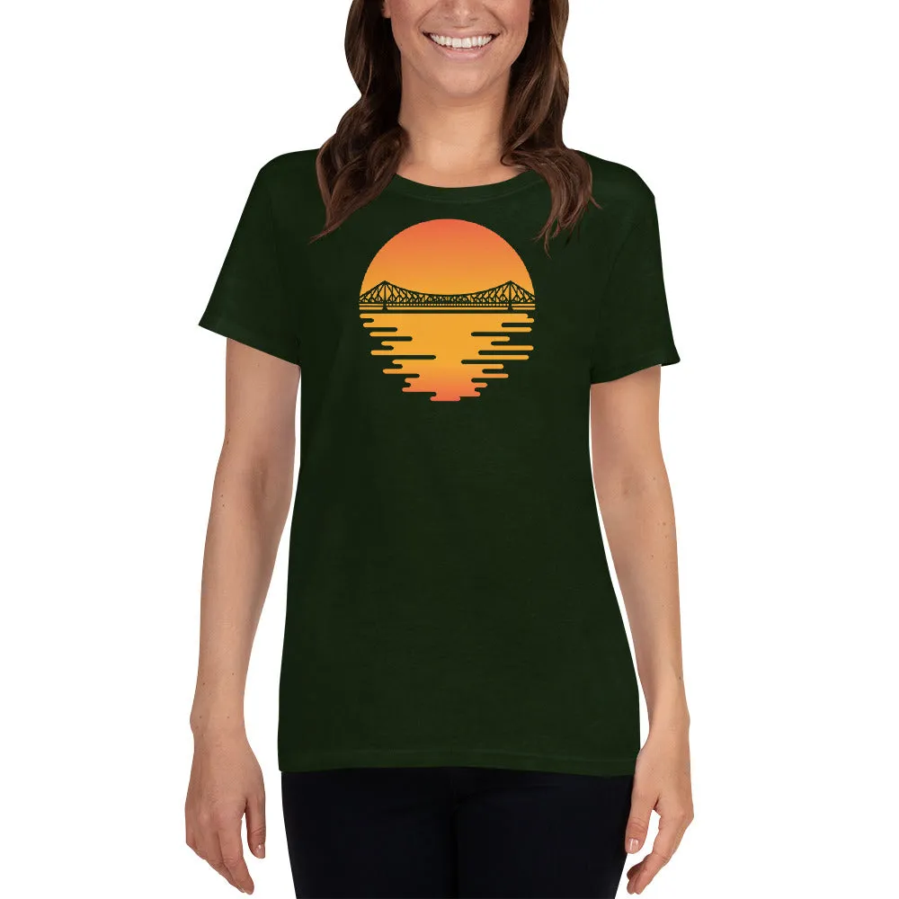 Bengali Heavy Cotton Short Sleeve T-Shirt -Howrah by the Dawn