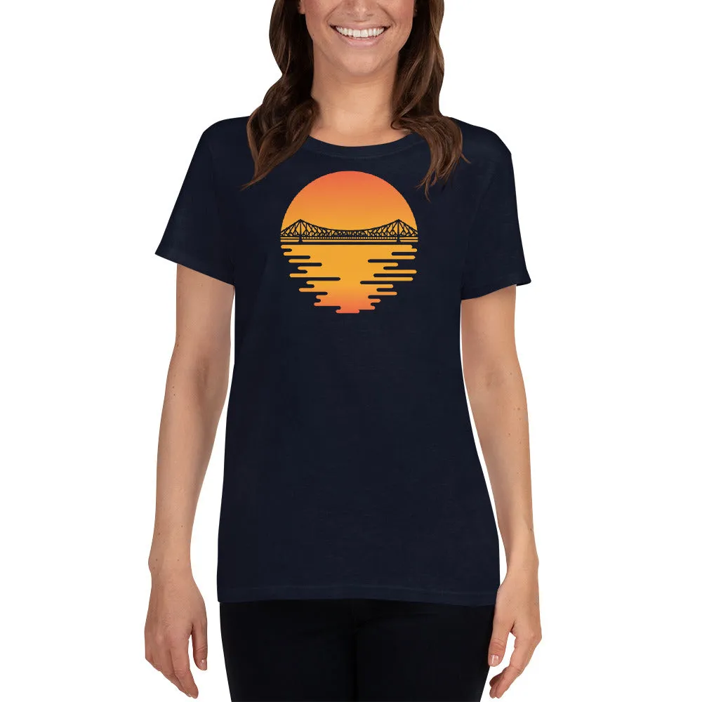 Bengali Heavy Cotton Short Sleeve T-Shirt -Howrah by the Dawn