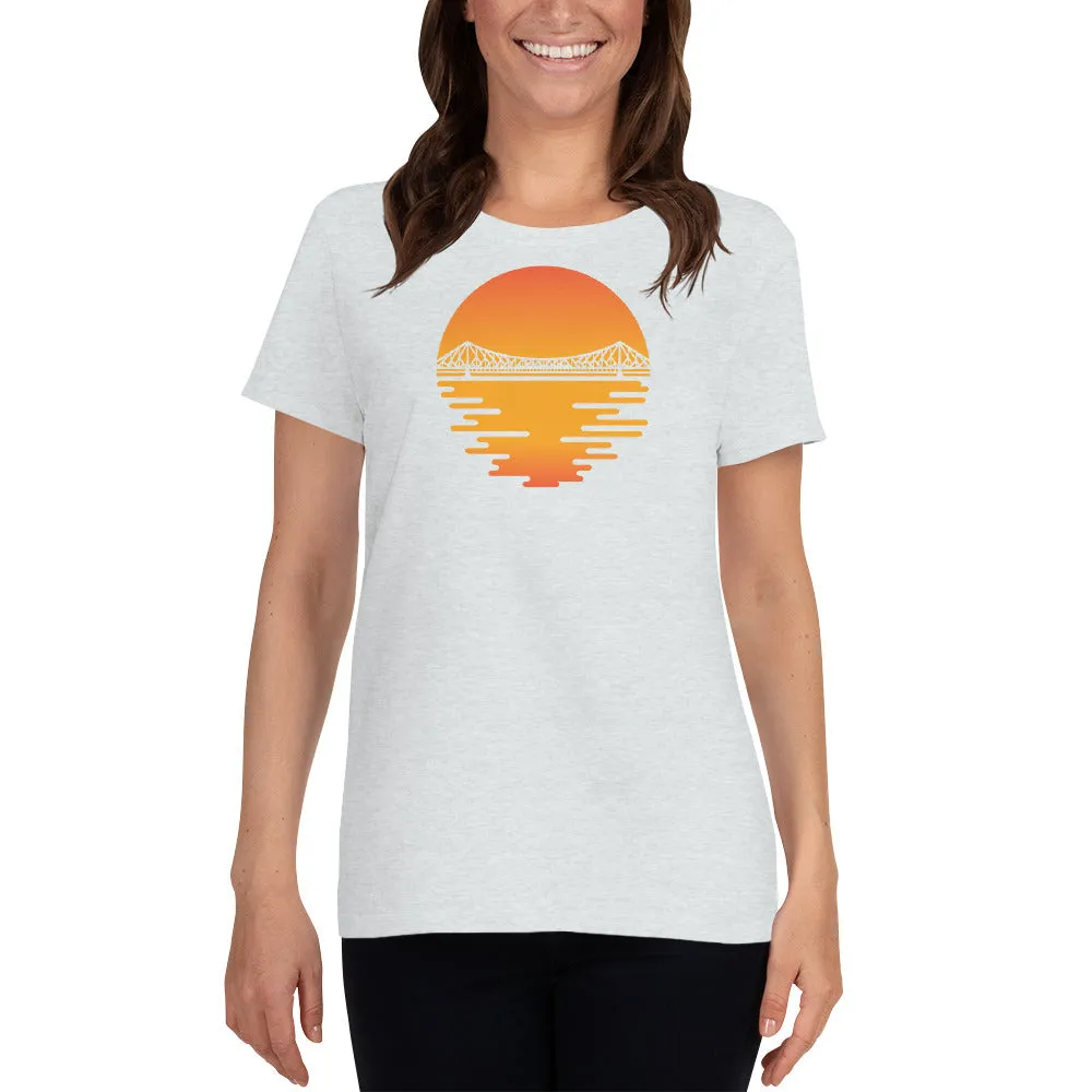 Bengali Heavy Cotton Short Sleeve T-Shirt -Howrah by the Dawn