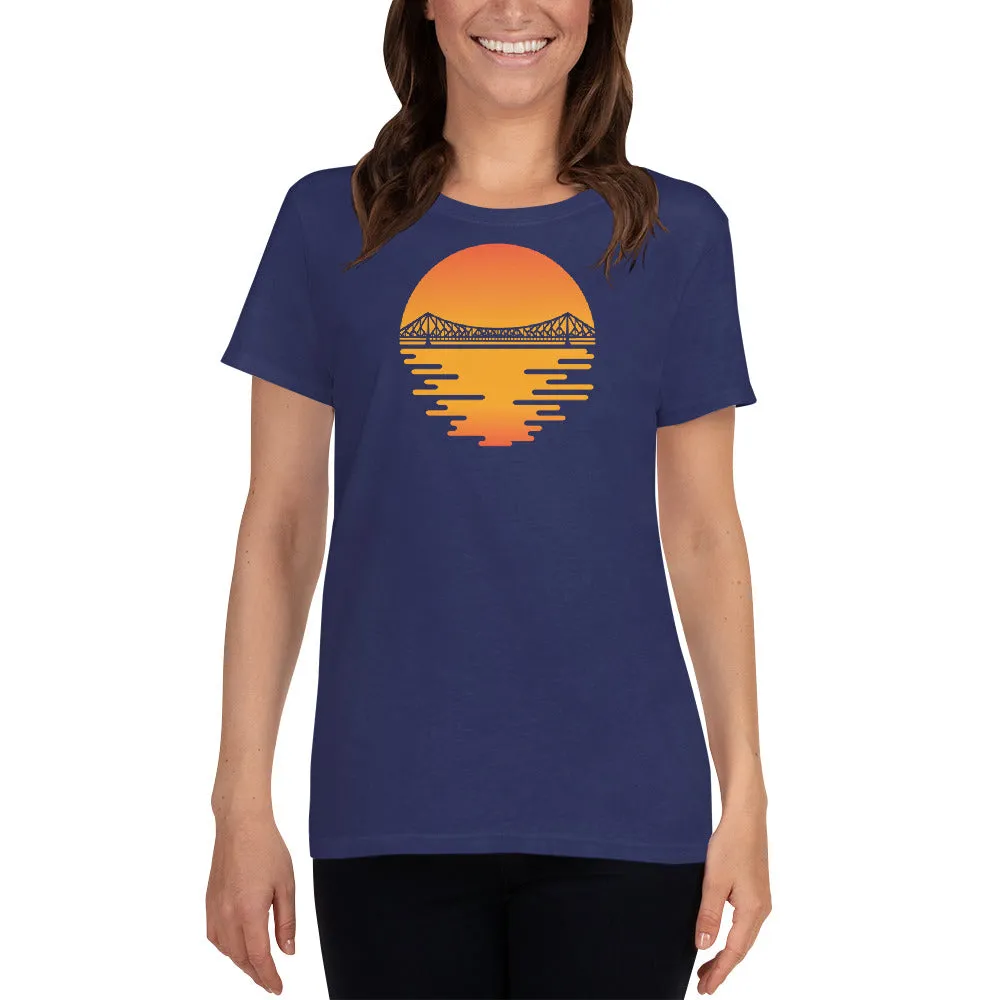 Bengali Heavy Cotton Short Sleeve T-Shirt -Howrah by the Dawn