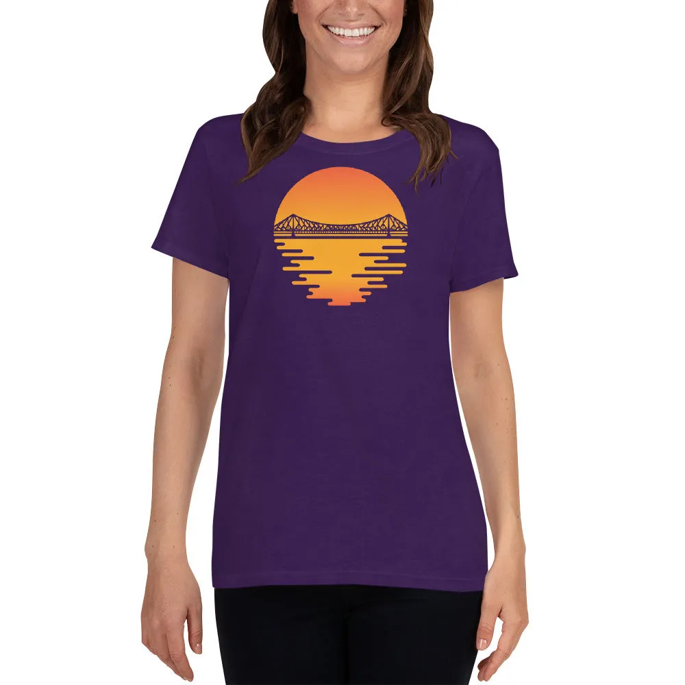 Bengali Heavy Cotton Short Sleeve T-Shirt -Howrah by the Dawn