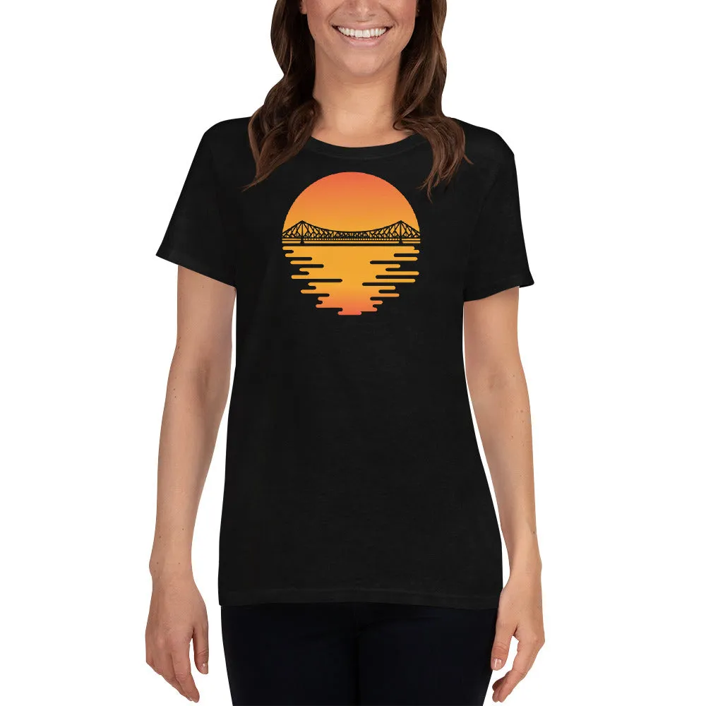 Bengali Heavy Cotton Short Sleeve T-Shirt -Howrah by the Dawn