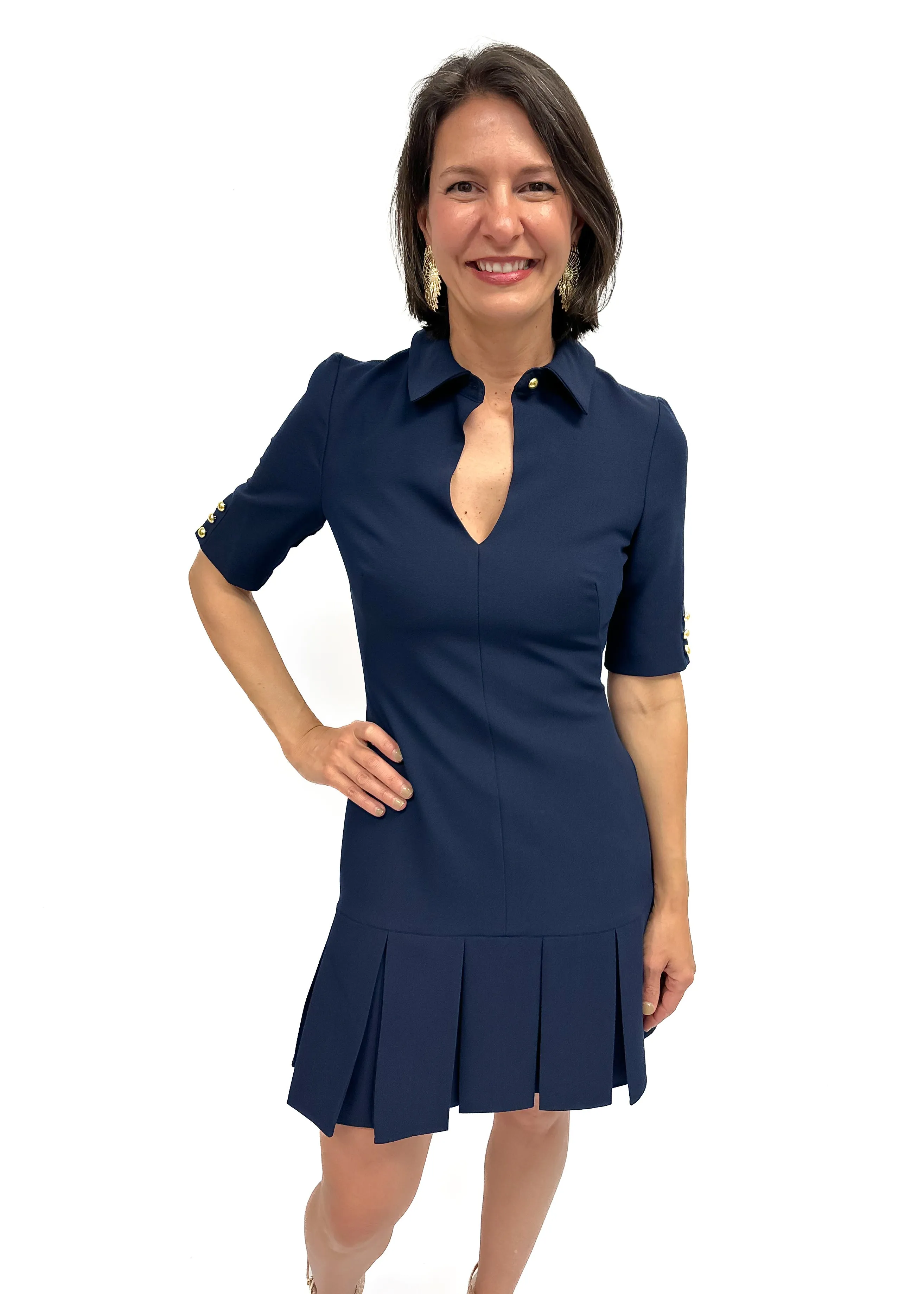 Black Halo Rami Dress - Navy