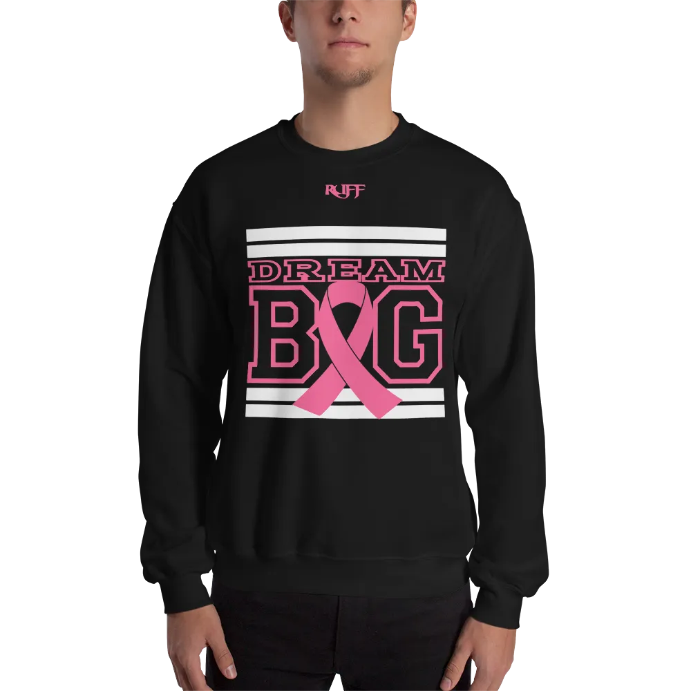 Black white and Pink Breast Cancer Awareness Unisex Sweatshirt