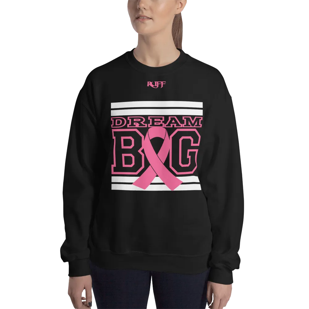 Black white and Pink Breast Cancer Awareness Unisex Sweatshirt