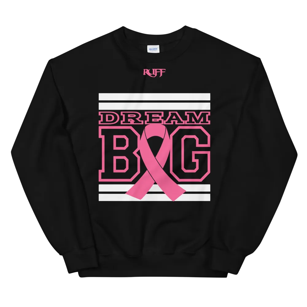 Black white and Pink Breast Cancer Awareness Unisex Sweatshirt