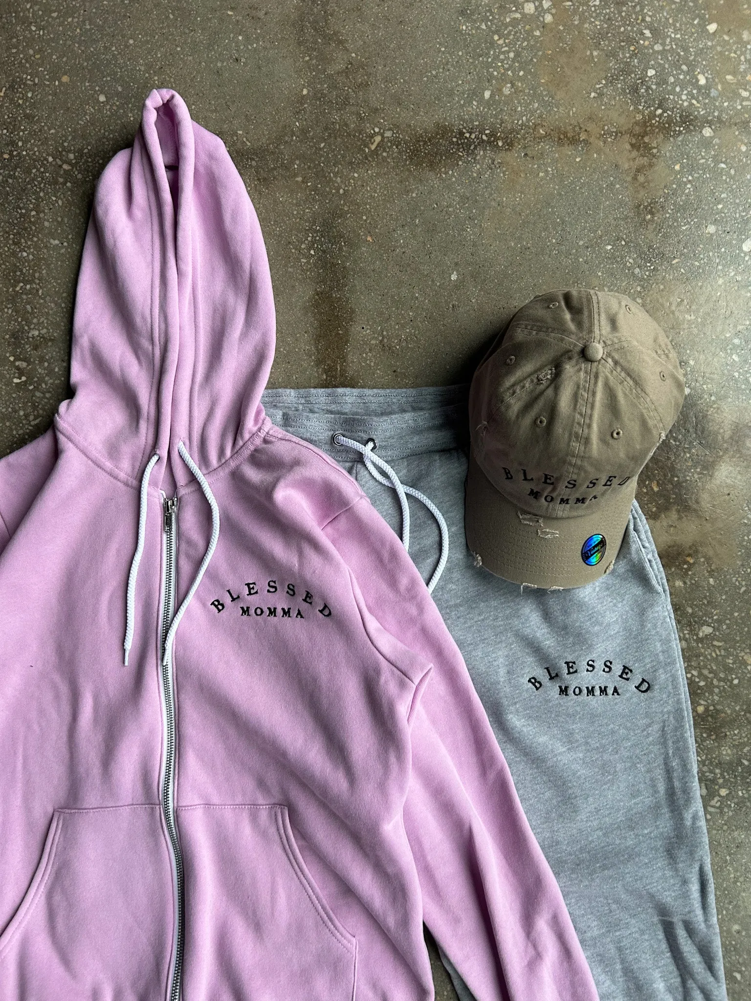 Blessed Momma Embroidered Adult/Unisex Joggers