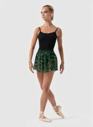 Bloch Aurora Bloom Print Mesh Skirt - Ladies