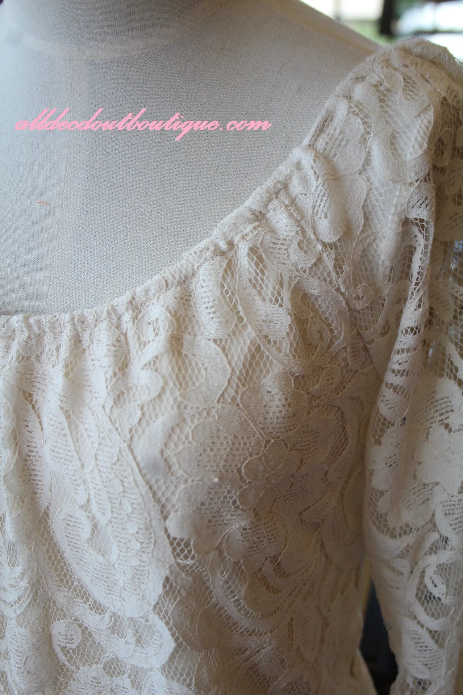 Blu Pepper | Lace Tunic Dress White