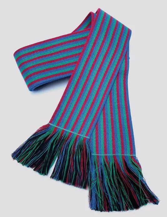 Blue Multi Stripe Belt