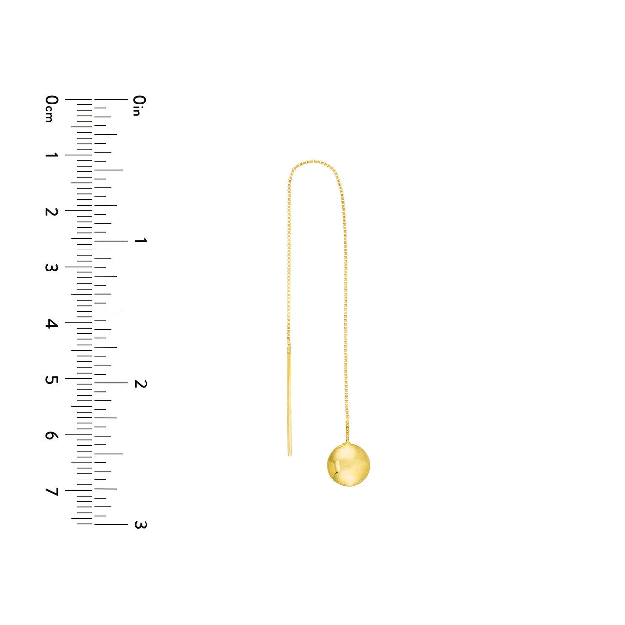 Bombe Disc Threader Earrings