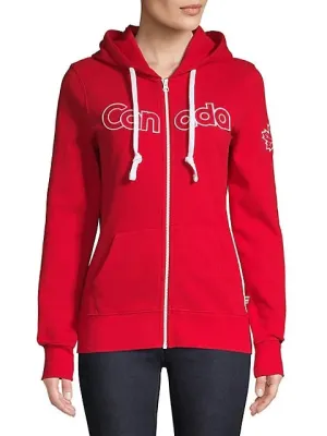 Brand new Women's Hudson's Bay Collection Canadian Olympic Team Collection Canada Full Zip Hoodie, Sz S!