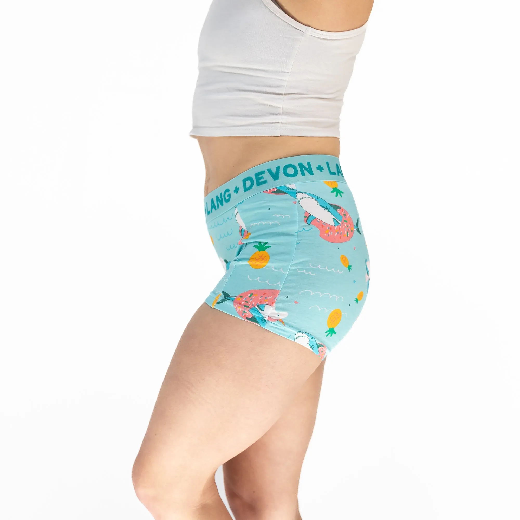 Bria 2.0 Boyshort - Party Shark