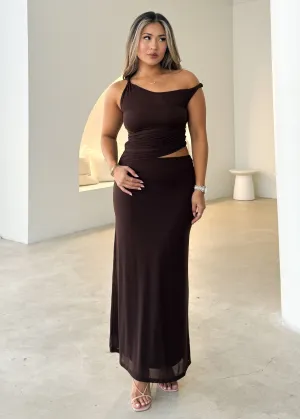 Brielle Maxi Dress - Chocolate