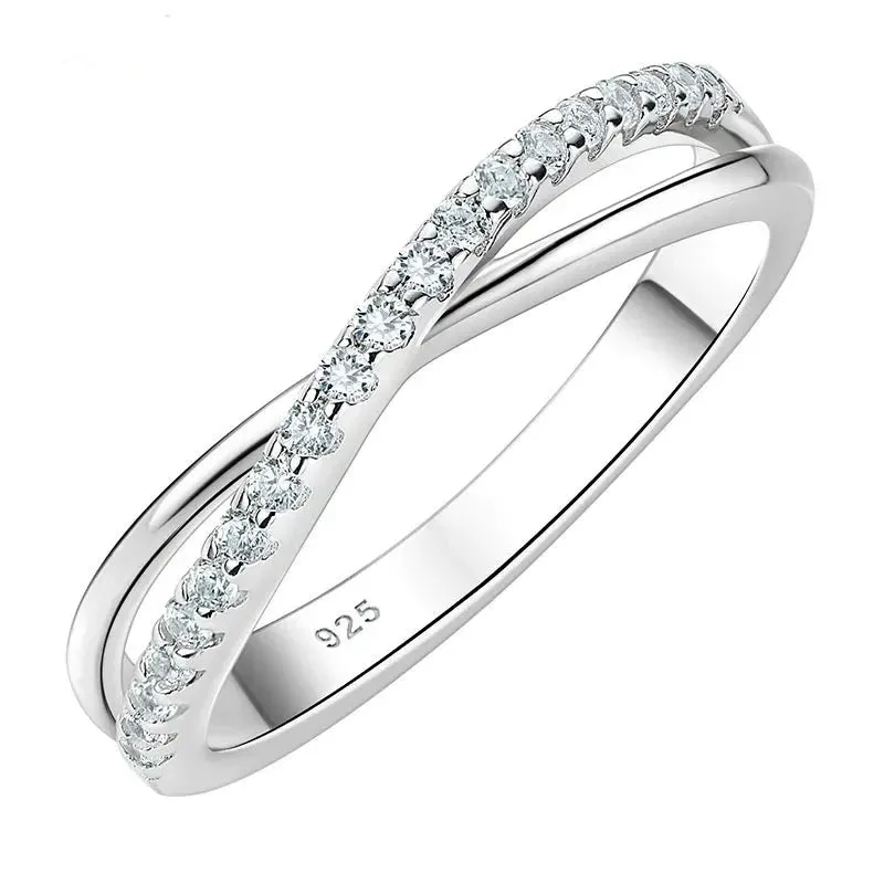 Brilliant Diamond Stackable Infinity Wedding Band