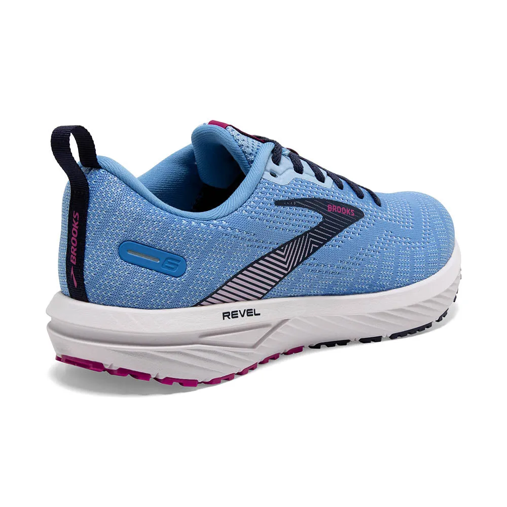 Brooks Revel 6 (Womens) - Marina/Lilac Rose/Pink Lady