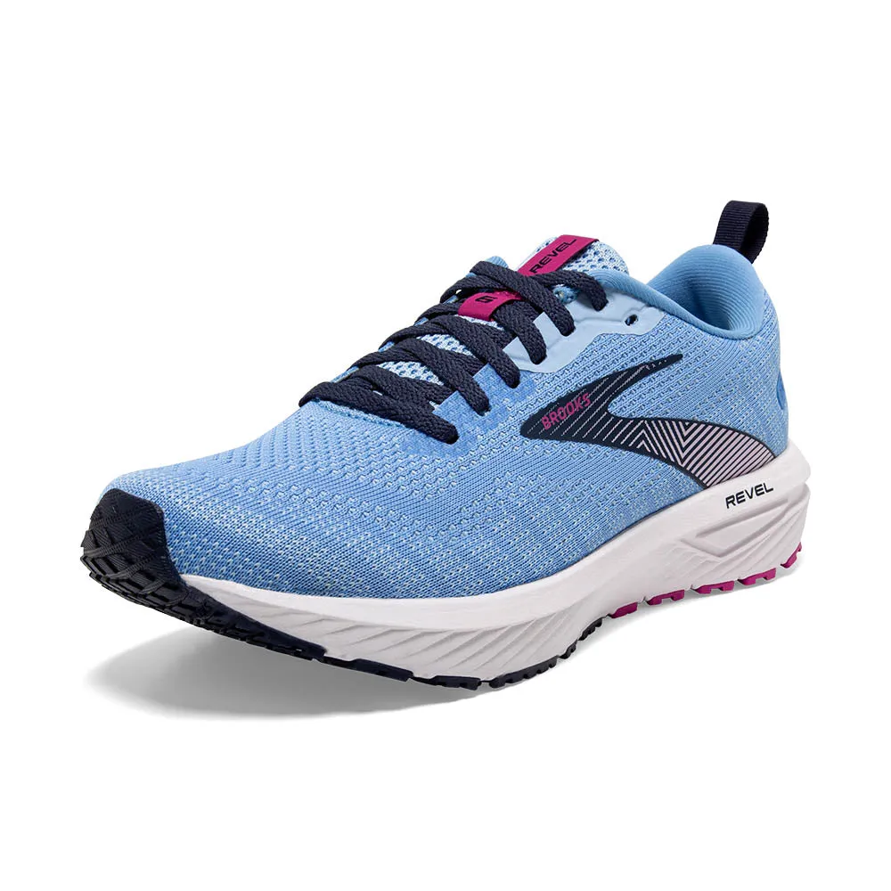 Brooks Revel 6 (Womens) - Marina/Lilac Rose/Pink Lady