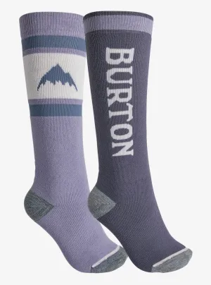 Burton Weekend Midweight Two Pack Socks Womens Foxglove Violet / Folkstone Grey