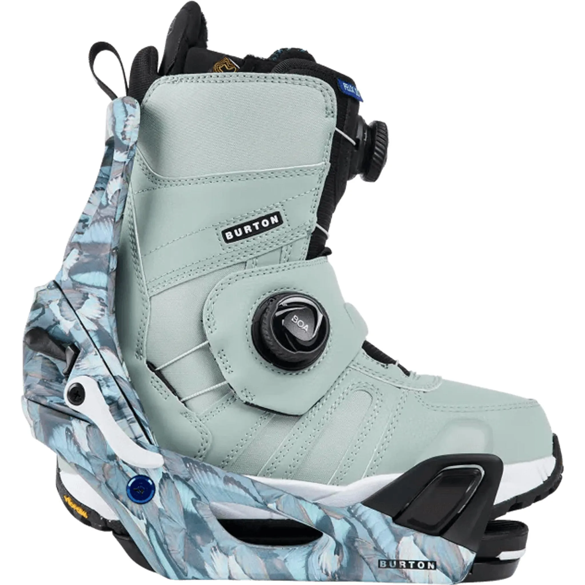 Burton Womens Step On Snowboard Binding Blue Butterflies 2025